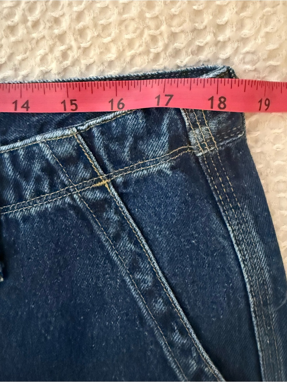 J.Crew Point Sur Wide Leg Carpenter Jeans Deep Dusk Size 31 Made USA - Picture 3 of 5